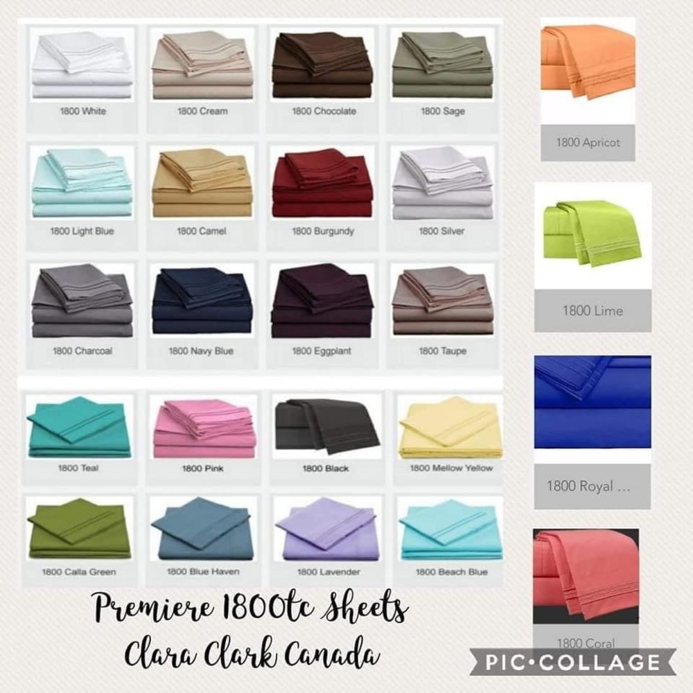 Clara Clark 1800tc Sheet Set